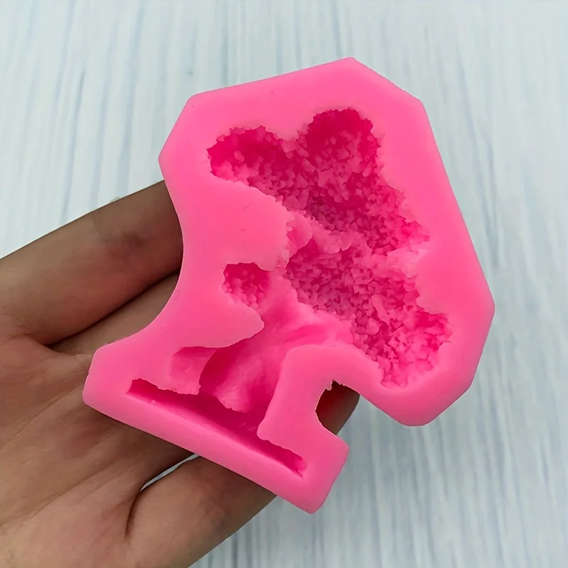 1 piece, small tree bonsai tree silicone mold cake chocolate biscuit mold drip glue pendant accessory mold