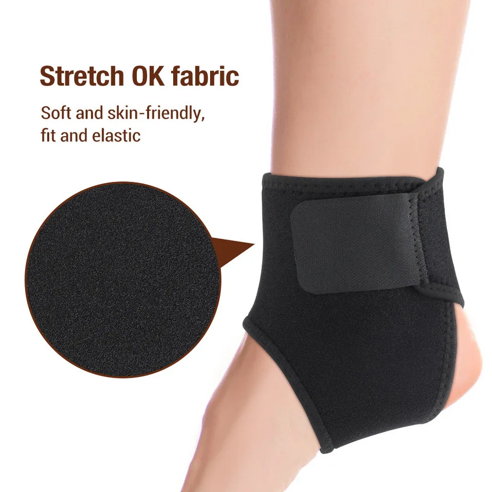 

Adjustable Ankle Brace Breathable & Comfortable Elastic Ankle Support Sleeve Running Basketball Volleyball Foot Tendon Support