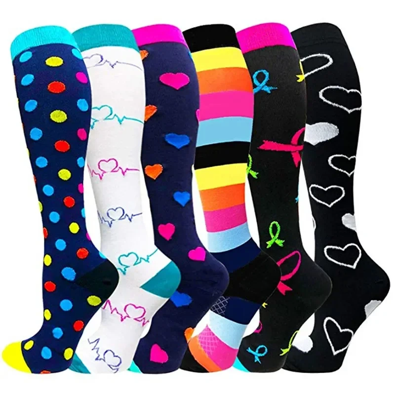 Compression Socks For Men Women Relieve Varicose Swelling Pregnancy Socks Gym Outdoor Sports Cycling Running Football Hiking New