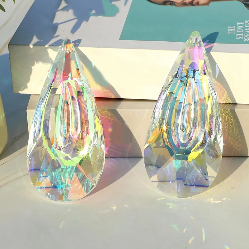 120Mm Crystal Suncatcher Windows Hanging Ornaments Rainbow Maker Pendant Prism Light Catcher Window Hanging image 2