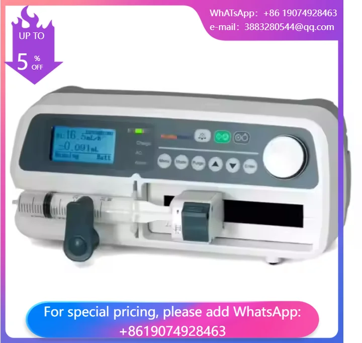 CE Approved Veterinary Infusion Syringe Pump Model 602VET For Cat Dog Animal Care