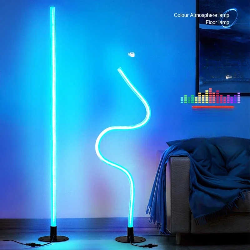 New DIY Free Light Floor Lamp Wall Lamp RGBW Symphony Corner Light Graffiti WIFI Styling Desktop Light E-sports