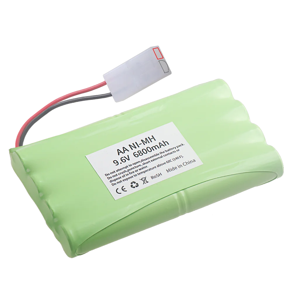 Ni-MH AA 9.6V 6800mah Rechargeable Battery Pack for RC toys Car Tanks Train Robot Boat Gun tools NiMH 9.6V High Capacity battery
