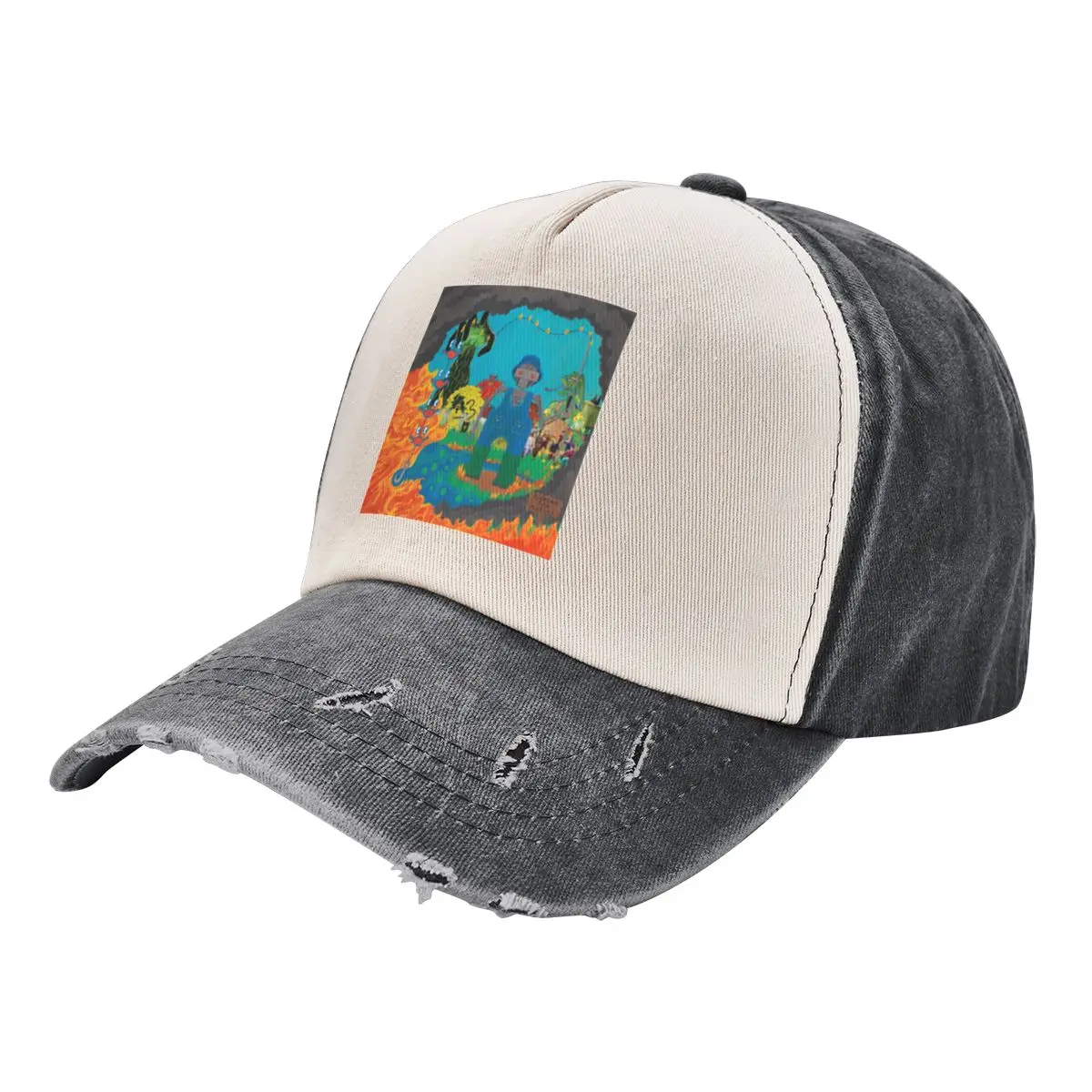 

King Gizzard Album Art Collage Baseball Cap hiking hat derby hat men's big size hat Sun For Children For Women 2025 Men's