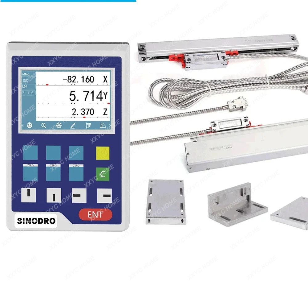 Lathe digital display meter KA300 KA500 high-precision grating ruler optical electronic SINO optical cable