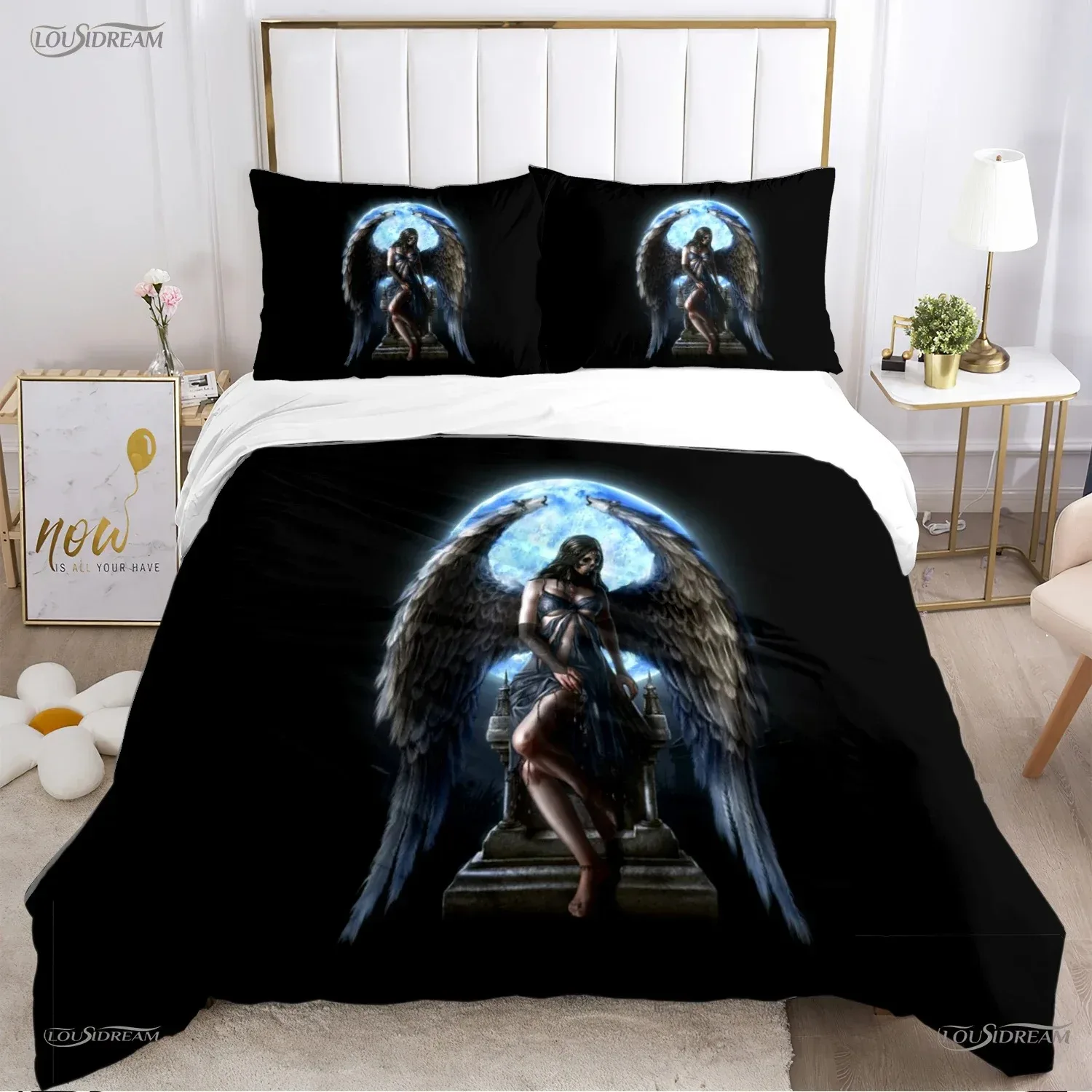

Angel Warrior mythical 3D NEW Duvet Cover Pillowcase Bedding Set Adult Boy Girl Bedroom Decoration Children Single Double Large