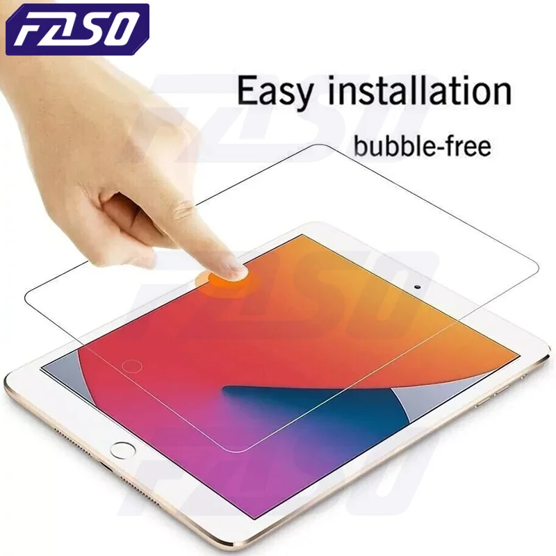 FASO Tempered Glass Screen Protector For Apple IPad Pro 12.9 11 9.7 10.2 10.9 Air 4 5 Mini 6 5th 6th 7th 8th 9th 10th Generation