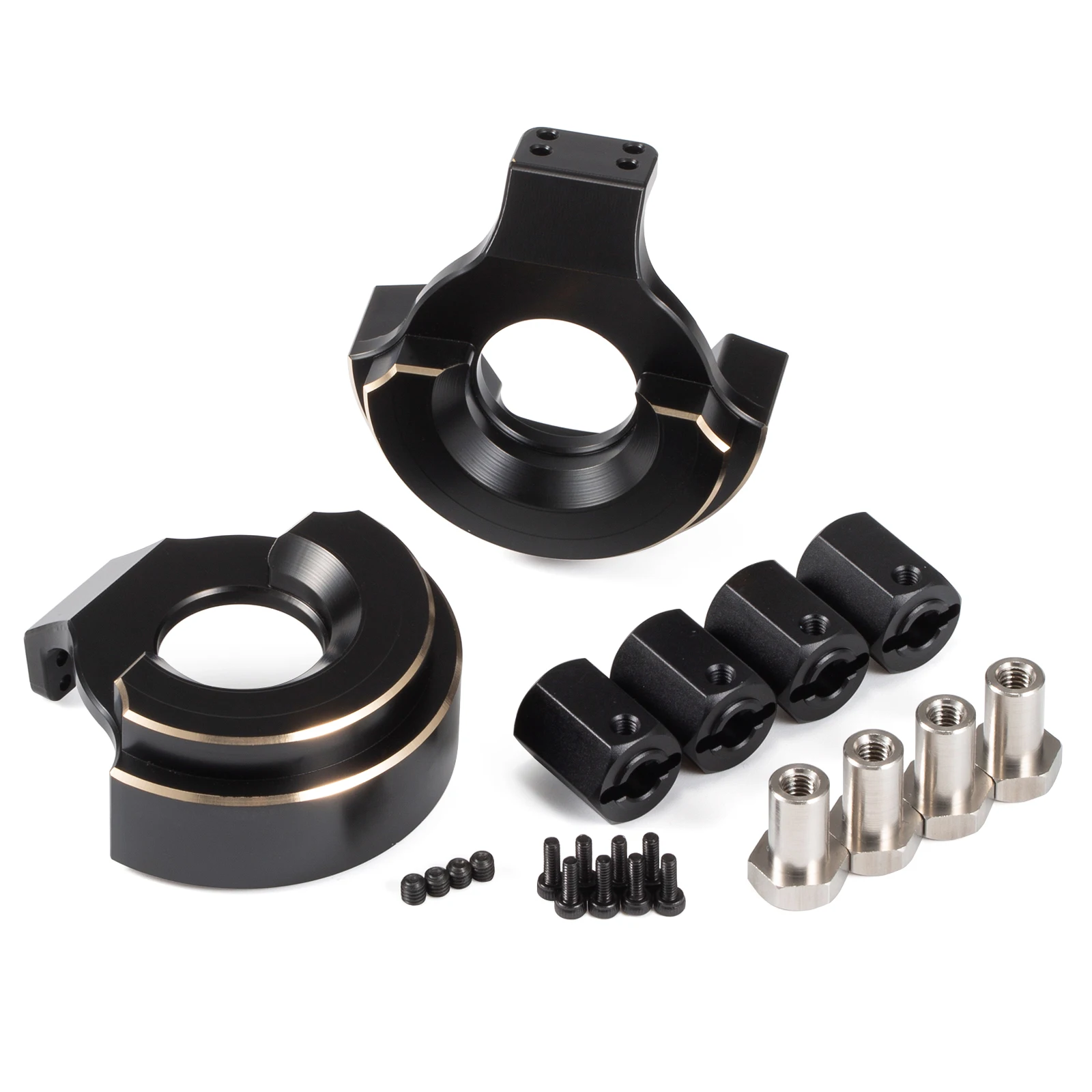 Pesos de nudillos de latón de compensación baja para el centro de gravedad inferior del eje delantero óptico Vanquish H10 mejora la tracción de la estabilidad