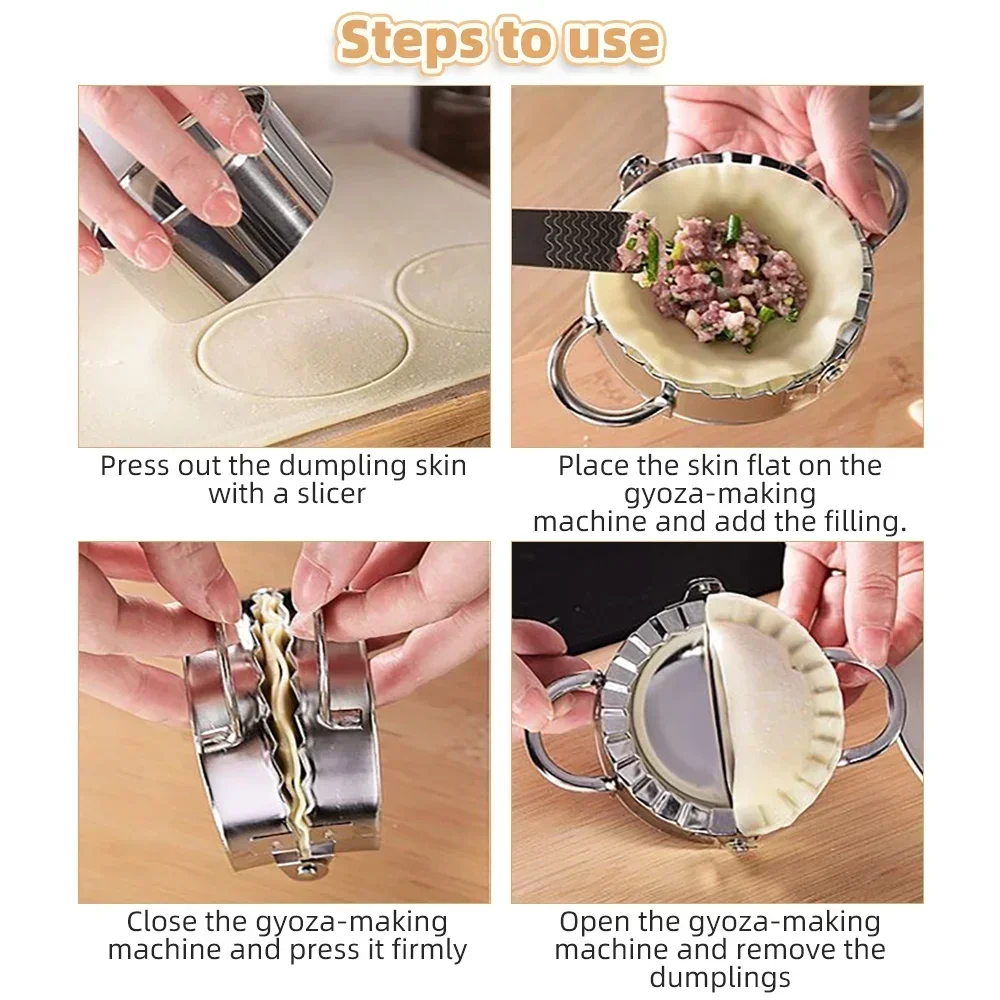 Stainless Steel Dumpling Mould Dumpling Maker Dough Cutter Must-Ravioli Lazy Pastry Press Mould Shaper Kitchen Accessories