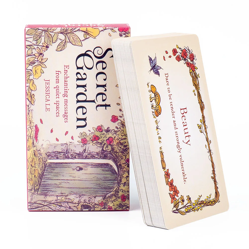 Secret Garden 40Pcs Enchanting Messages From Quiet Spaces 11*6Cm Contains Small Signs and Encouragement Imbued with Magic