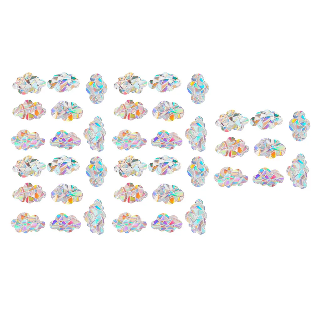 Cloud Designs 3D Window Clings Captivating Sunlight Display Hassle-Free Installation Innovative Static Adhesion
