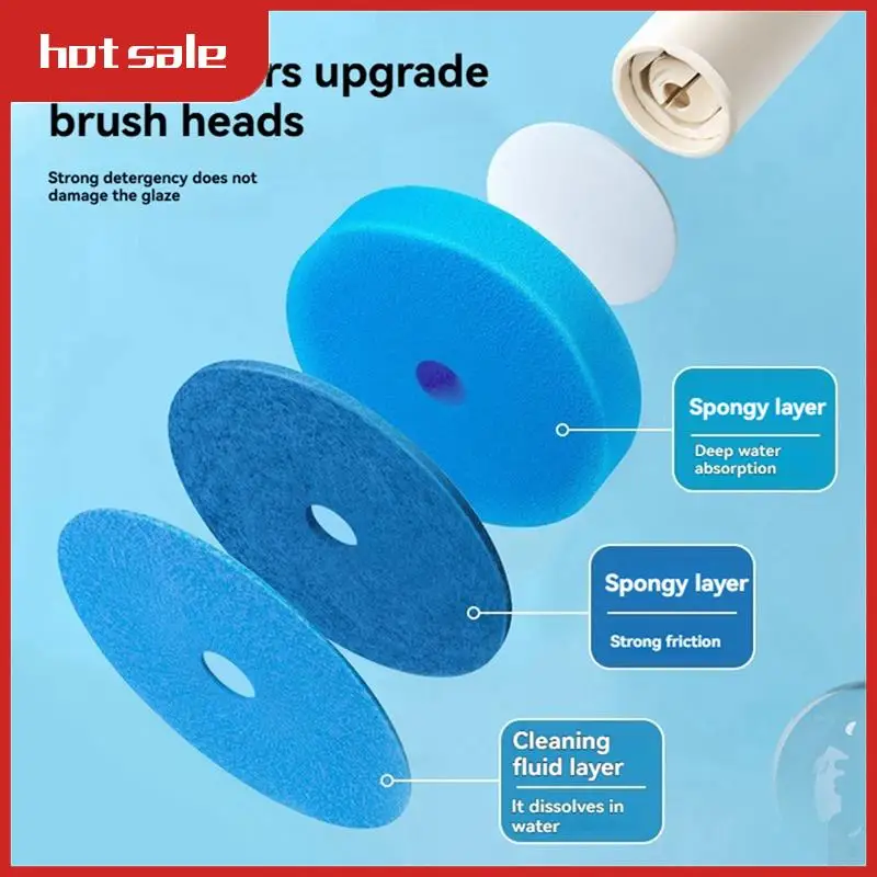 A50M-Eco-Friendly Toilet Brush With Long Handle, Wall-Mounted, Disposable Brush Head, Bathroom WC Cleaner Scrubber