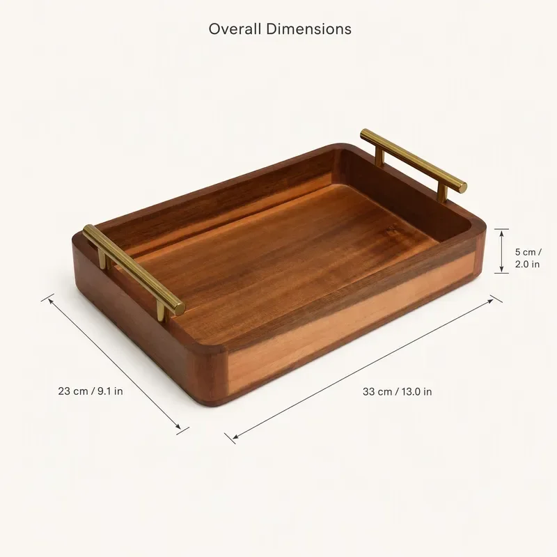 Modern Commercial Wooden Bamboo Tray Irregular Shape for Dried Fruit Restaurant Hotel Tea Snack Service Disposable Design