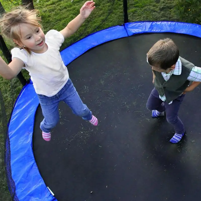 Almohadilla protectora de repuesto para trampolín, cubierta protectora de seguridad impermeable para gimnasio, daños por el clima, marcos redondos para el hogar añadidos