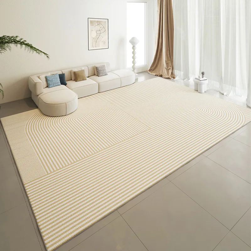 

Cream Minimalist Style Carpet For Living Room Modern Japanese Rug For Bedroom Home Sofa Coffee Table Hairless Floor Mat