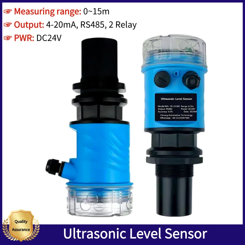 

3m 5m 10m 4-20mA RS485 Ultrasonic Level Meter Gauge G2 Accuracy No Contact Sanitary Olive Oil Tank Ultrasonic Level Sensor