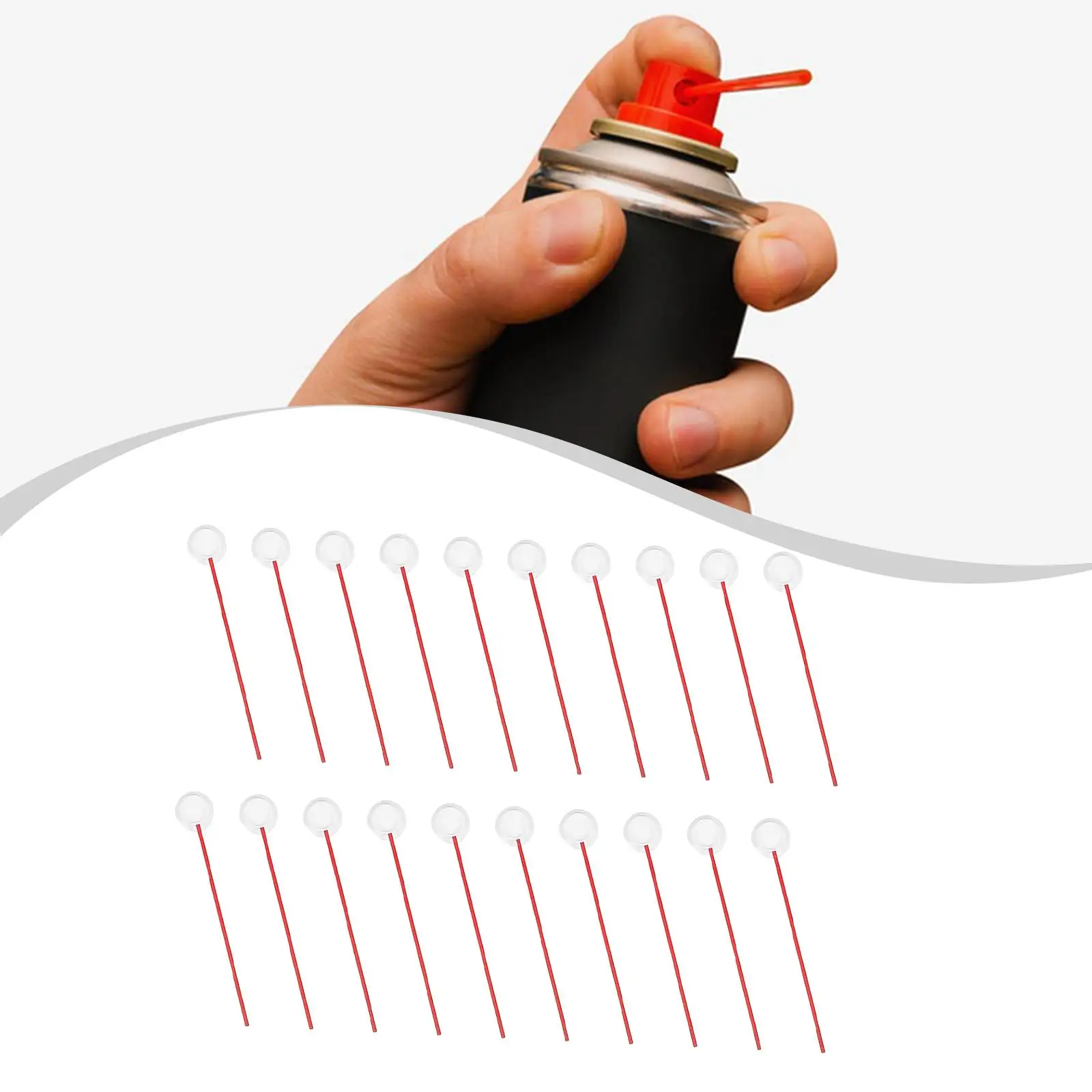 4.72 Inch Spray Can Tube PP Flexible Straws Nozzle Connector for Cleaning Painting Industrial Use