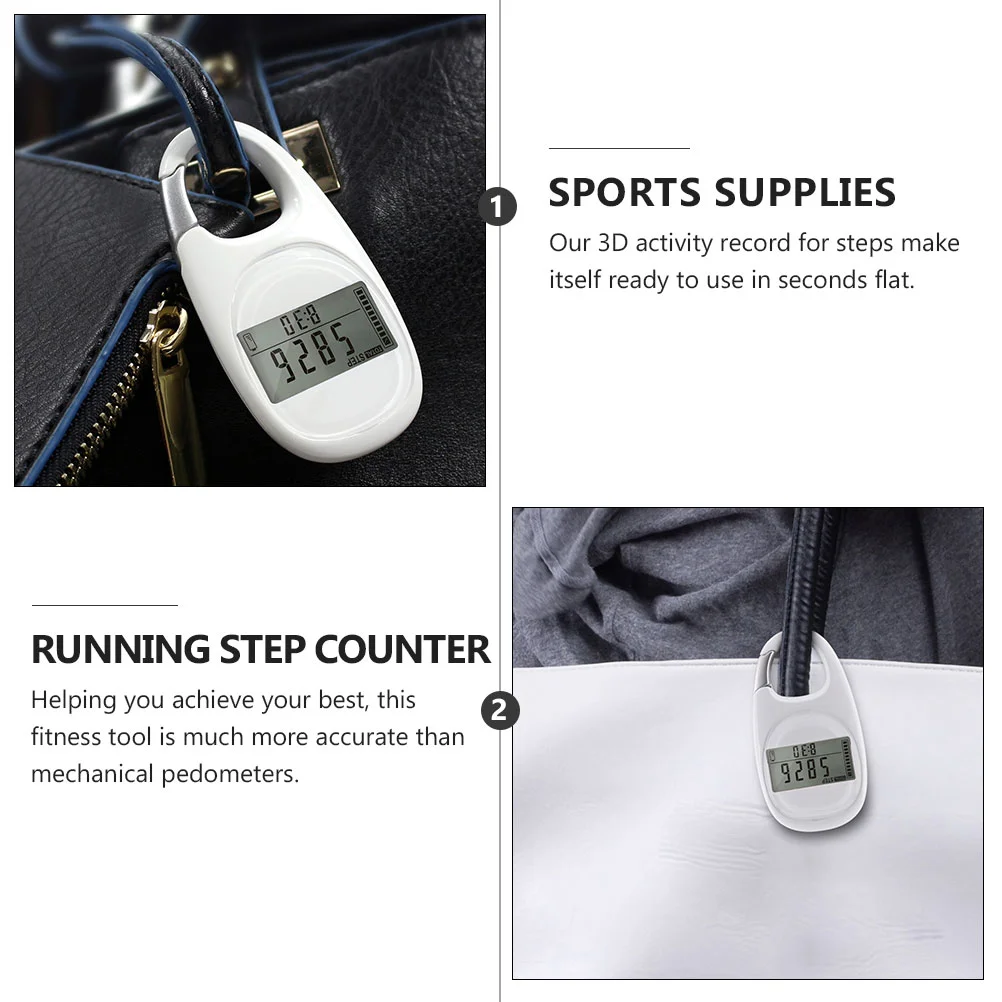 Pedometer Movement Detection Mountain Climbing Step Counter with Key Chain Running Sports Supplies