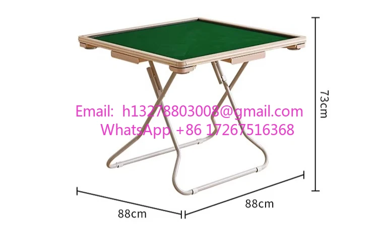 Portable and simple small manual multi-function chess and card table playing table