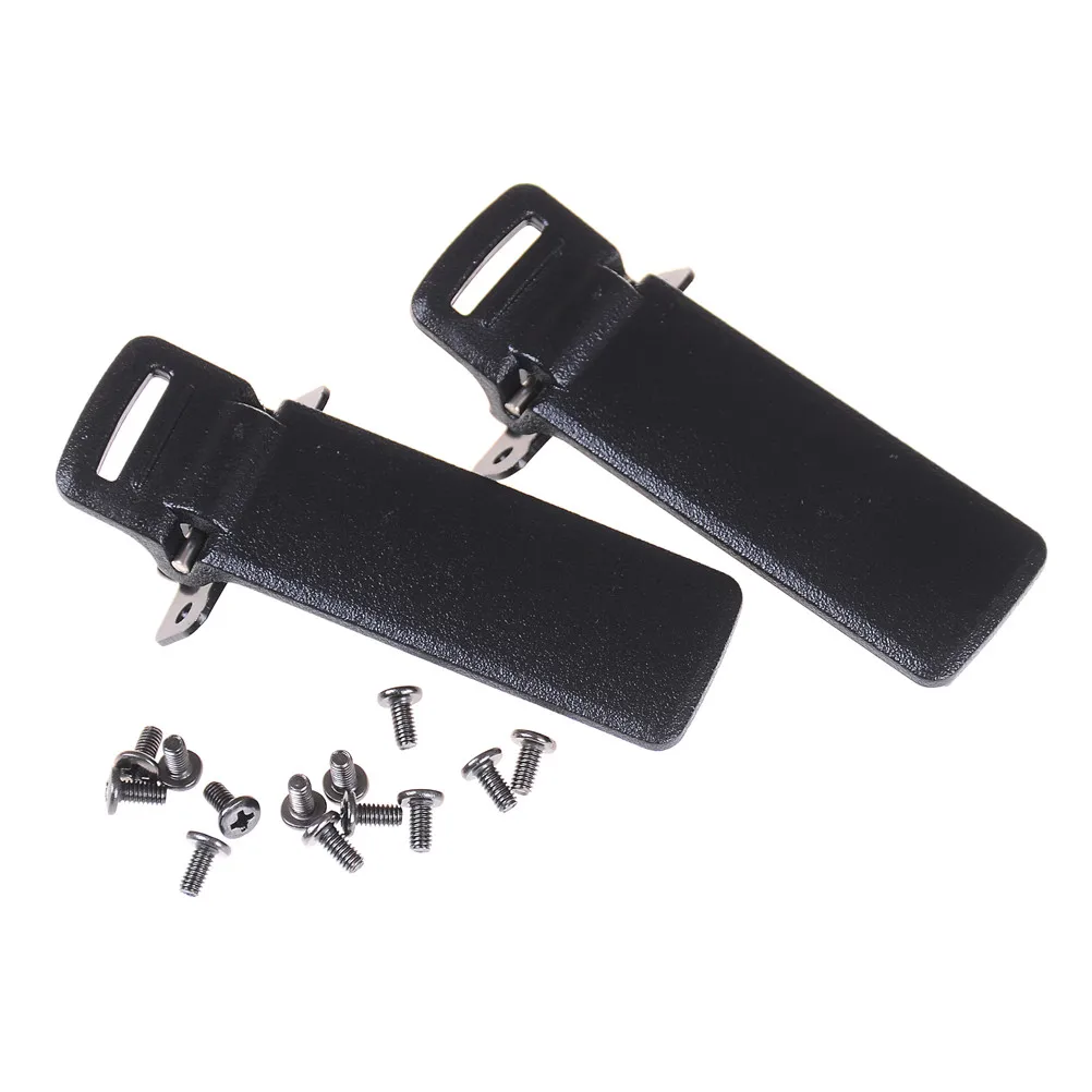 2Pcs Walkie Talkie Spare Part Back Belt Clip For UV-5R 2-way Radio UV5R