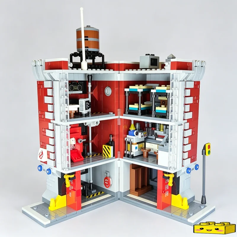 1120PCS MOC Firehall Headquarters Emergency Station Building Model Custom Puzzle Architecture DIY Assembly Educational Toy Gift