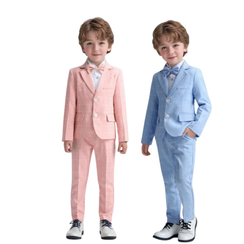 

Детский костюм для мальчиков: нарядный комплект для свадьбы, дня рождения, торжества, с пиджаком, брюками и галстуком-бабочкой