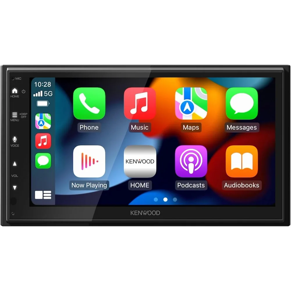 Receptor multimídia digital CarPlay Android Auto Bluetooth Touchscreen USB espelhamento