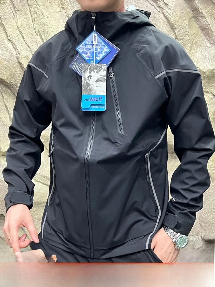 

All-Match Outdoor Faionable Waterproof Laser-Punched Full-Prure Sed Jaet for Men And Women Stand Fit Polyester F...