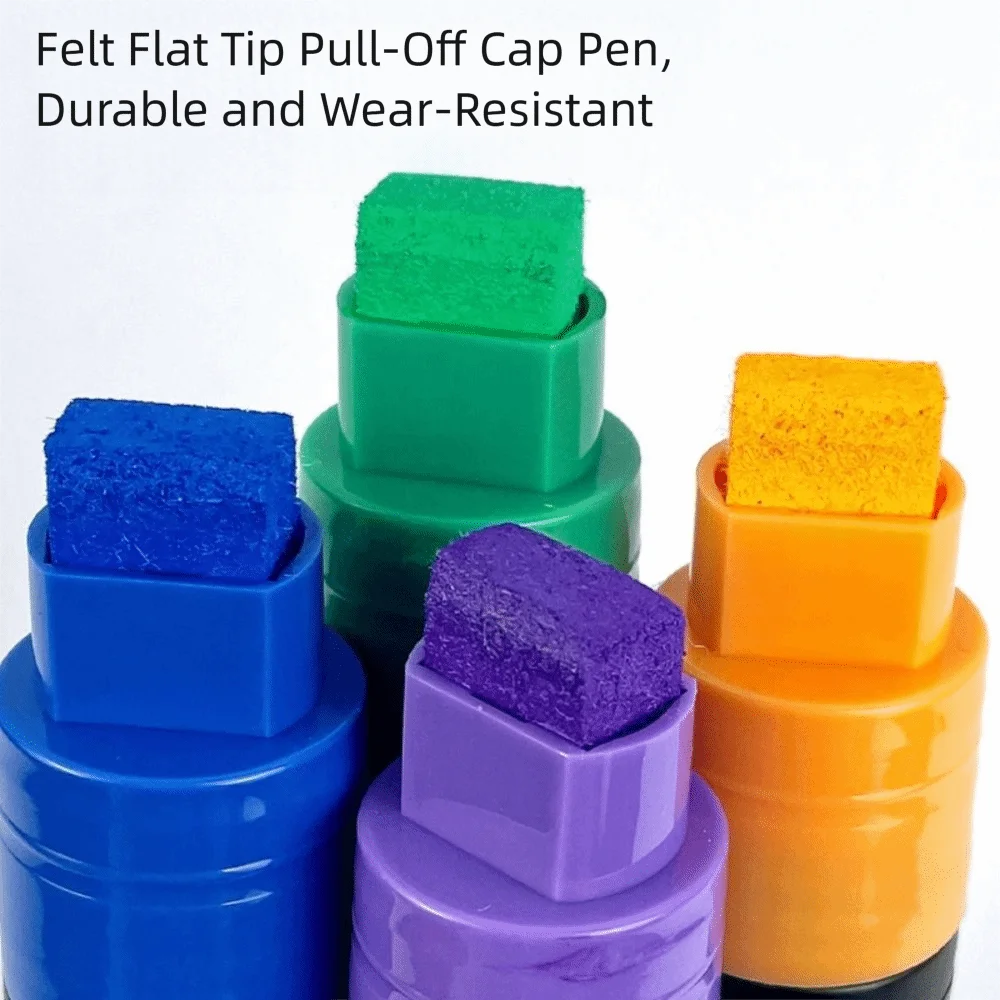 Large Capacity Acrylic Marker Pen 8MM/15MM Line Width 3 in 1 Pen Head POP Pens Sunscreen Waterproof Wide Head Marker Pen