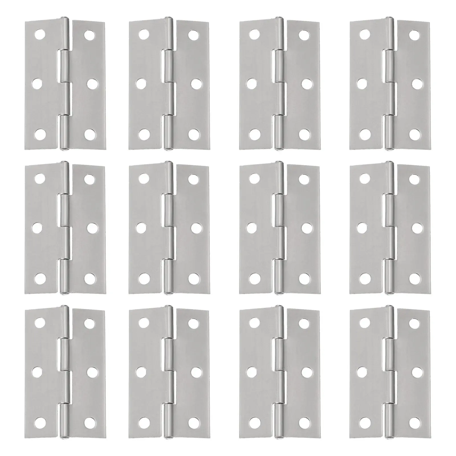 

20Pcs Door Hinges Stainless Steel Thickened Heavy Duty 180 Degree Silent Rotation Corrosion Resistant Cabinet Furniture Window
