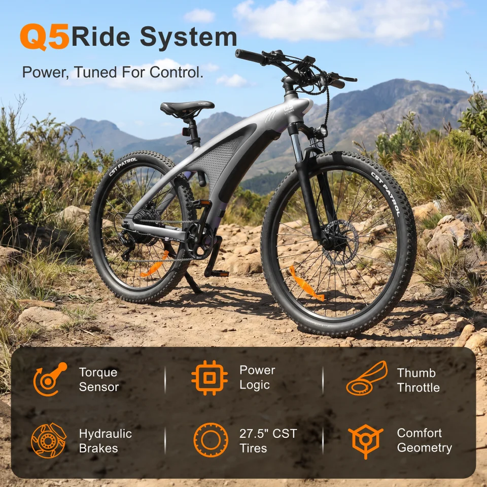 HX Q5 E Bike 2000W Adults Electric Bike 2000W 48V 20AH 27.5 Inch Electric Bicycle City E Bikes Mountain E Bikes image 9