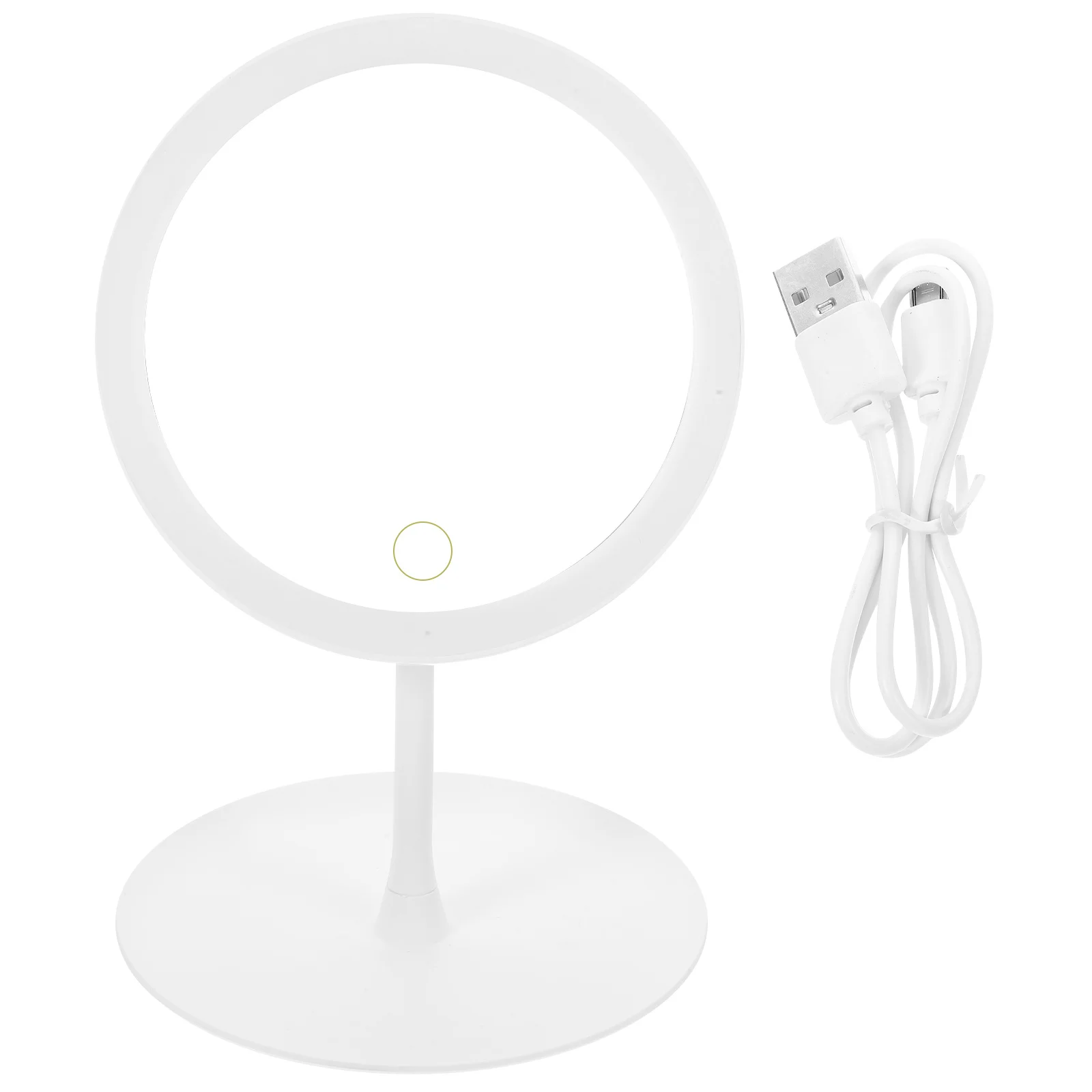 

Durable LED Makeup Mirror 360 Degree Adjustable 1200mAh USB Rechargeable Non Slip Chassis for Cosmetics