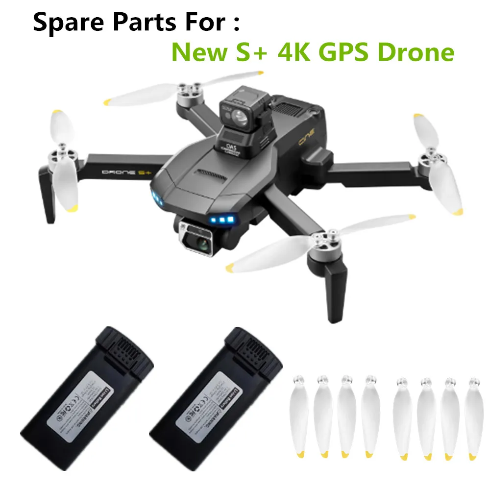 New S+ 4K GPS Drone Accessories 7.6V 3000mAh / Propeller Maple Leaf / For New S+ 4K GPS Drone New S+ 4K GPS Batteries