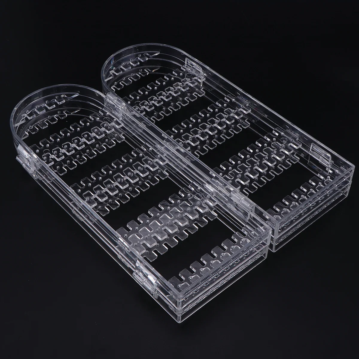 

1Pcs Jewelry Rack Foldable Acrylic 5 Tiers Door Screen Earrings Organizer Stand Holder for Rings Jewelry Earring Holder