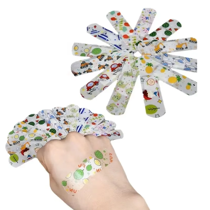 

10/120/480 шт., мультяшный пластырь, кавайный липкий пластырь, водостойкий пластырь для перевязки на рану для полосок первой помощи, клейкие повязки