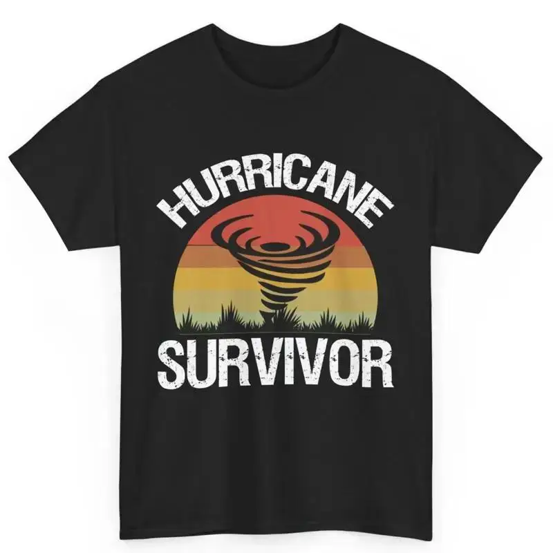 Hurricane Survivor T Shirt Helene Milton Cotton