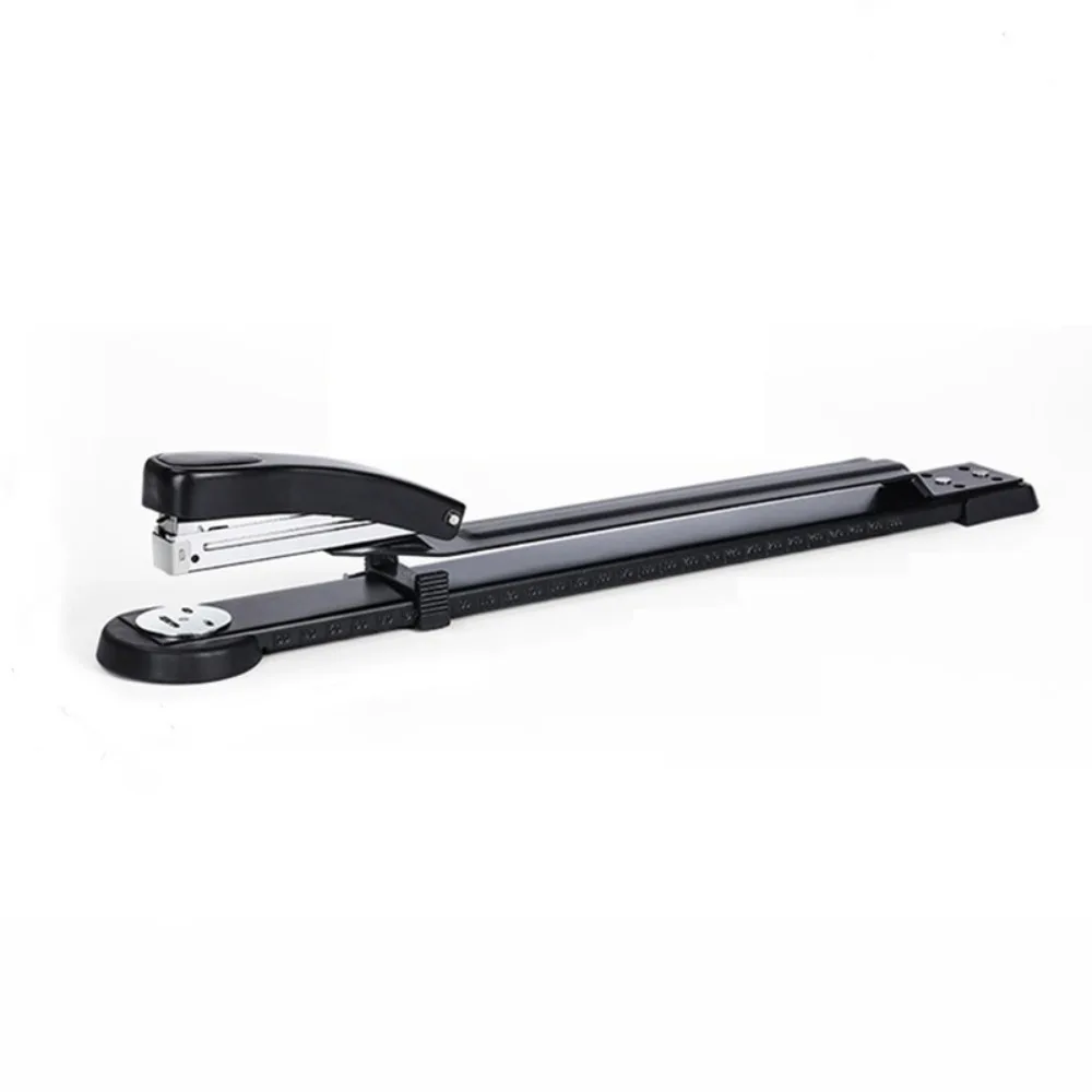 50-sheet-capacity-long-reach-stapler-precision-scale-metal-body-long-arm-stapler-thickened-educational-paper-stapler