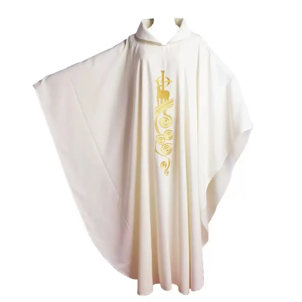 

Priest Vestments Outfit Orthodox Church Chasuble Fish Embroidered Robe Clergy Clothes sf/1