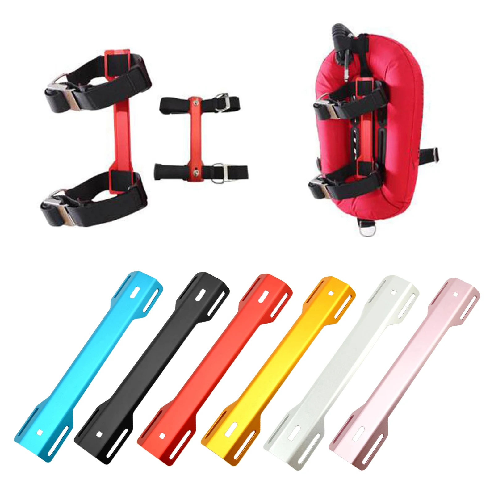 

Прочный адаптер для дайвинга из алюминиевого сплава, крепежная фурнитура для бэкплейт-систем, для крепления на боковую часть коммутационного ремня, для двойных баллонных систем