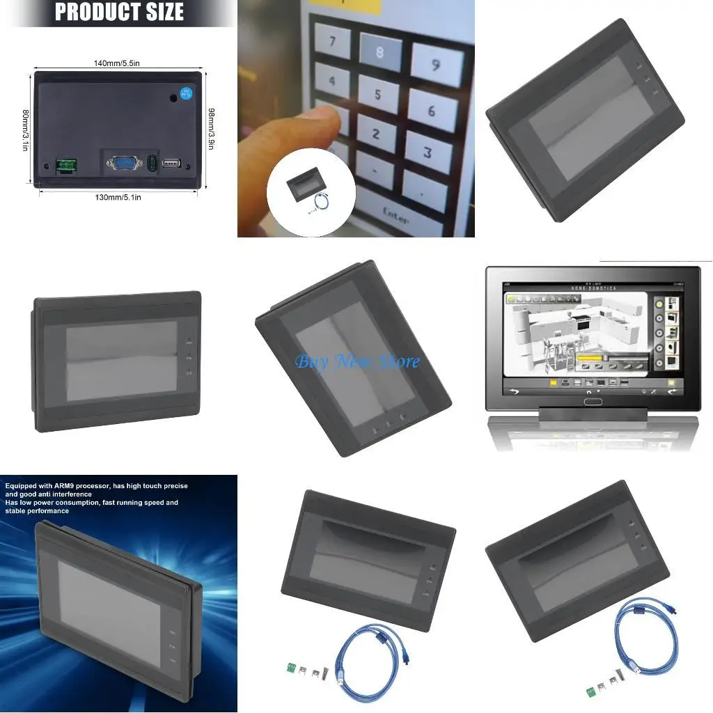

20CE IP65 Protecteds Control Panel Touchscreens With Connectivitys 140x98mm RS485 Customizable