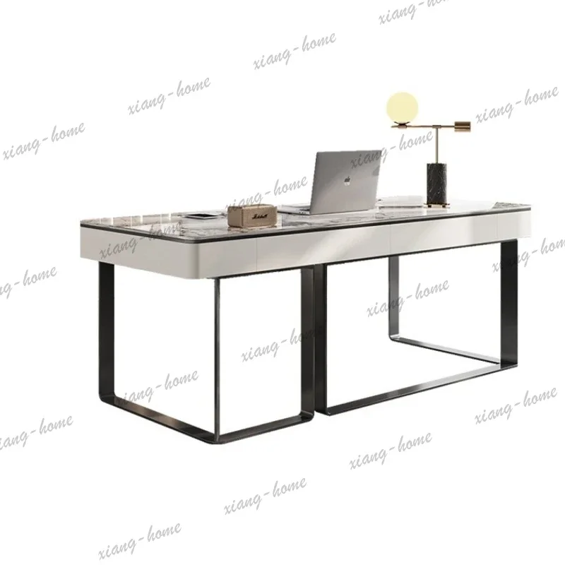 YJ Minimalist Reception Office Desks Bedroom Multifunctional Modern Room Office Desks Simple Metal Furniture Bureau MHBGZ