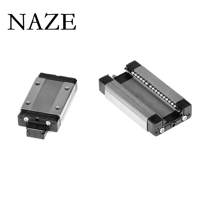 NAZE High-quality 2pcs MGN Linear Guide + 4pcs MGN Slider MGN7H MGN7C 100 250 300 350 400 450 500mm Miniature Linear Guide Rail.