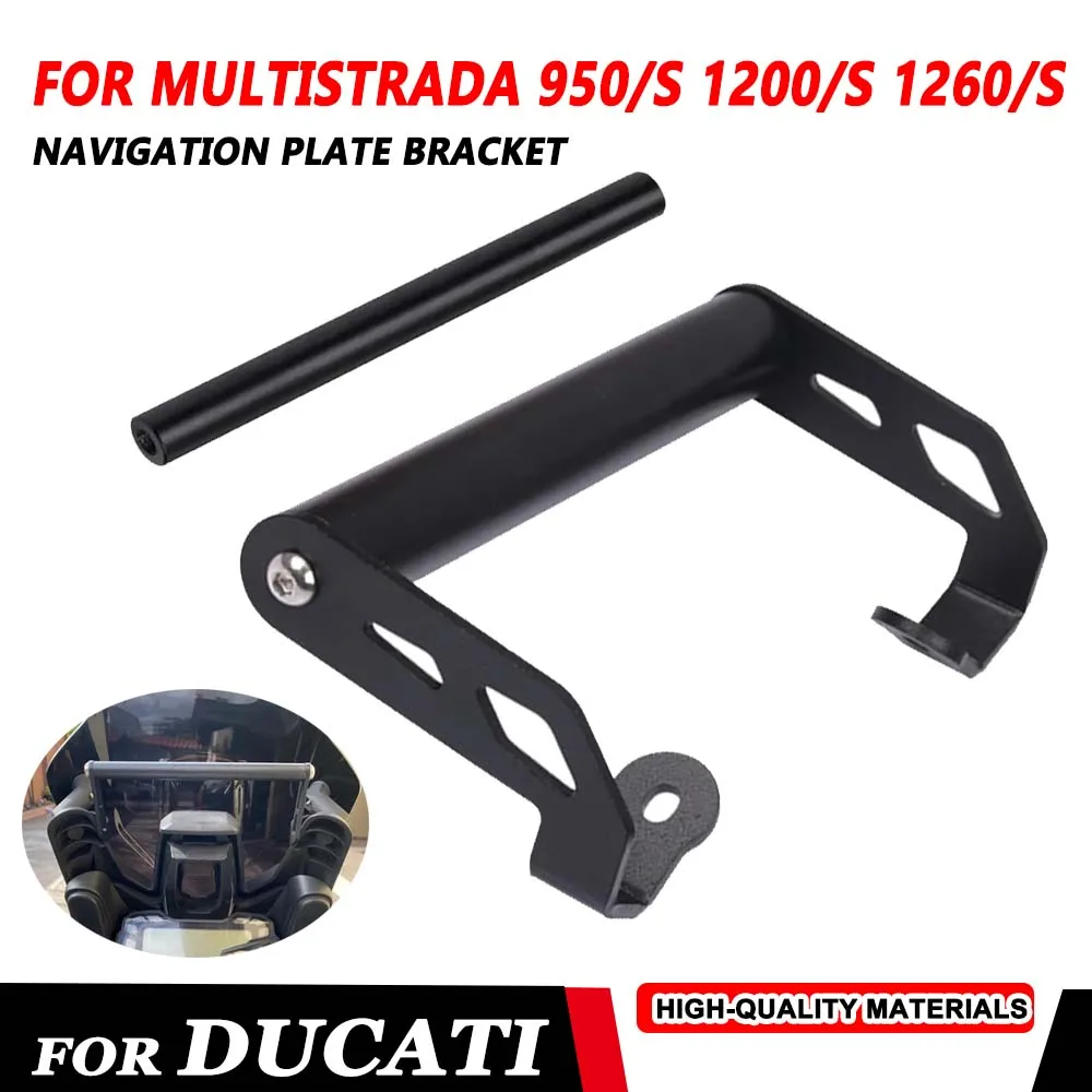 For DUCATI MULTISTRADA 1200 S 1260 ENDURO MTS 1260 V2 V2s 12MM and 22MM Mobile Phone Stand Holder GPS Navigation Plate Bracket