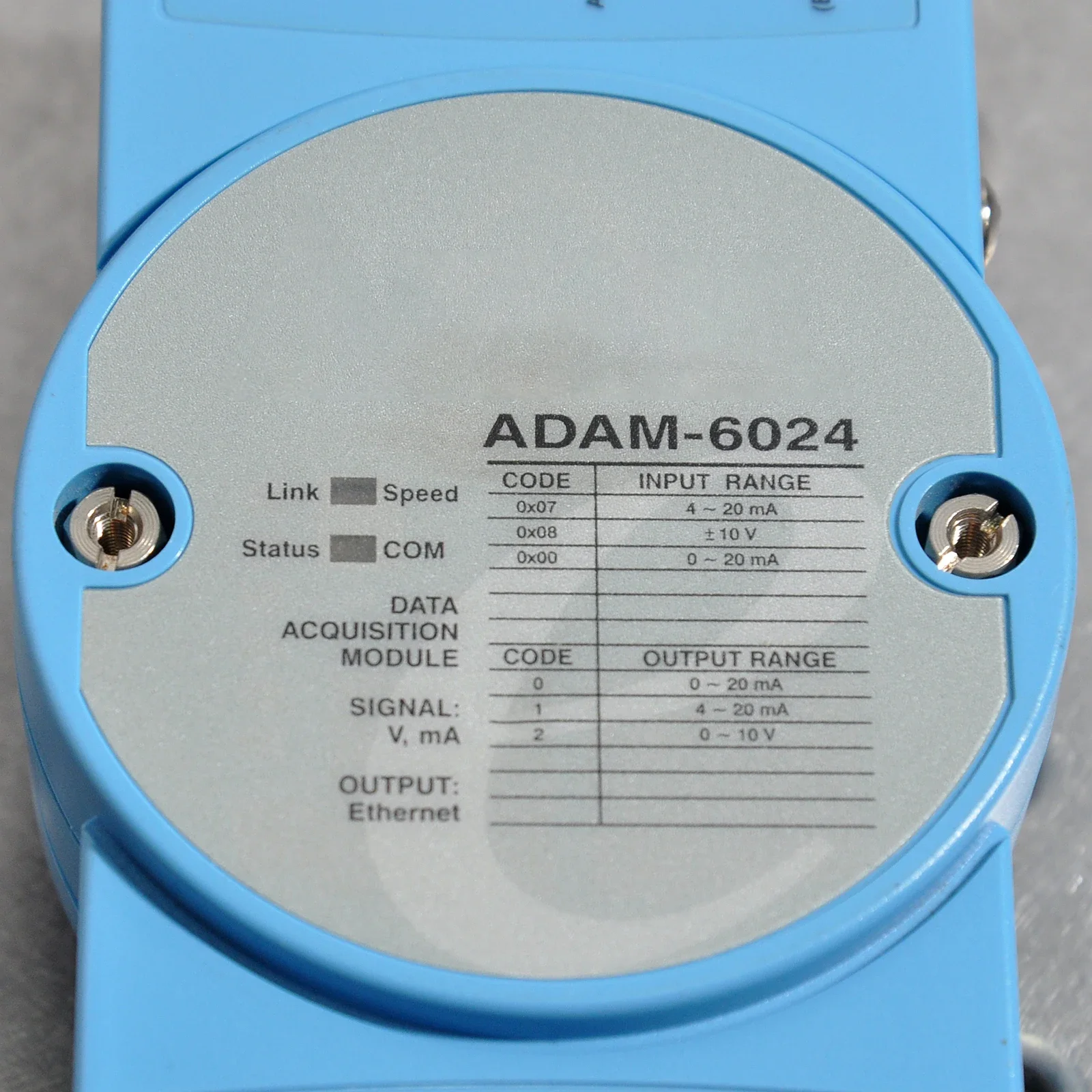 Módulo TCP Universal Isolado ADAM-6024, Protocolo Modbus de Entrada e Saída de Suporte, 12 Canais, Usado