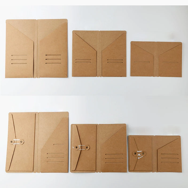 2 STKS Ritsvak Navulling Voor Travele Dagboek Pouch PVC Clear Kraft Doek