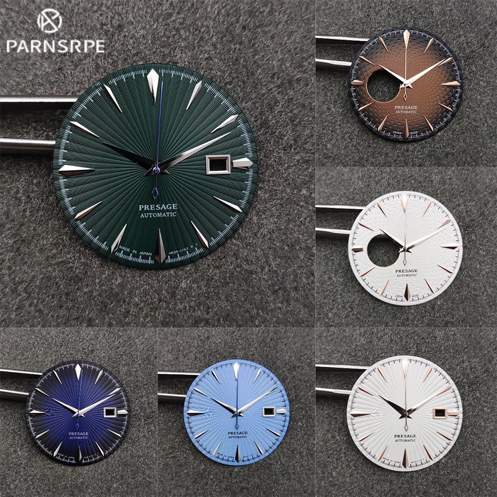 40mm NH35 NH38 case cocktail case with nh35 35mm Dial  for NH35 NH38 movement,Bubble crystal,Transparent Back