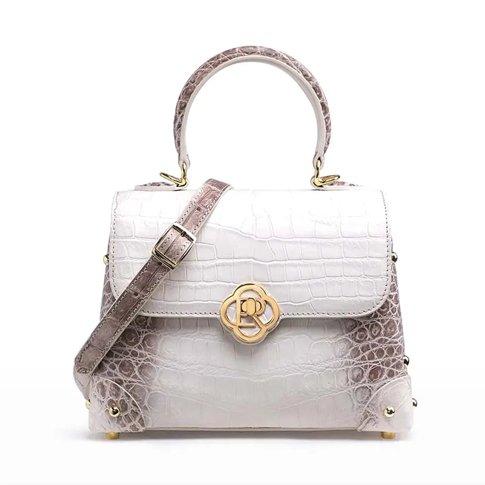 

ouluoer crocodile bag women handbag One shoulder bag Female Himalayan White