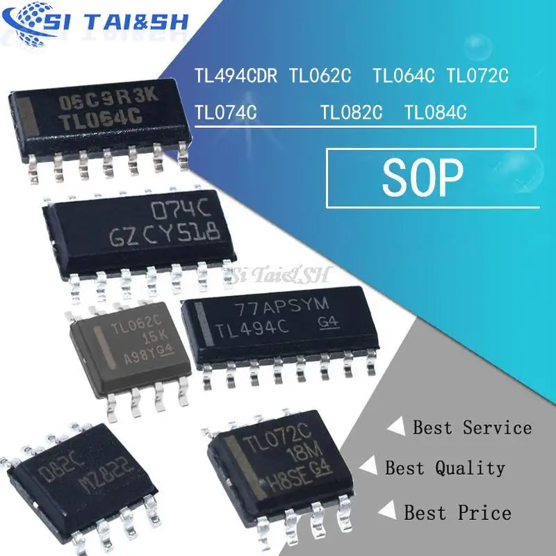 10PCS TL494C TL494 TL494CDR SOP-16 TL062C TL064C TL072C TL074C TL082C TL084C Switching Controllers PWM Controller IC Chipset