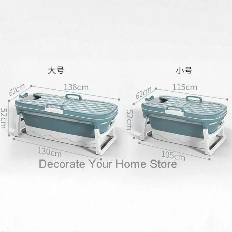 

Simple Household Bath Barrel Portable Bathtubs Adult Foldable Bath Barrel Plastic Bath Tub Whole Body Bath Barrel Bath Tub