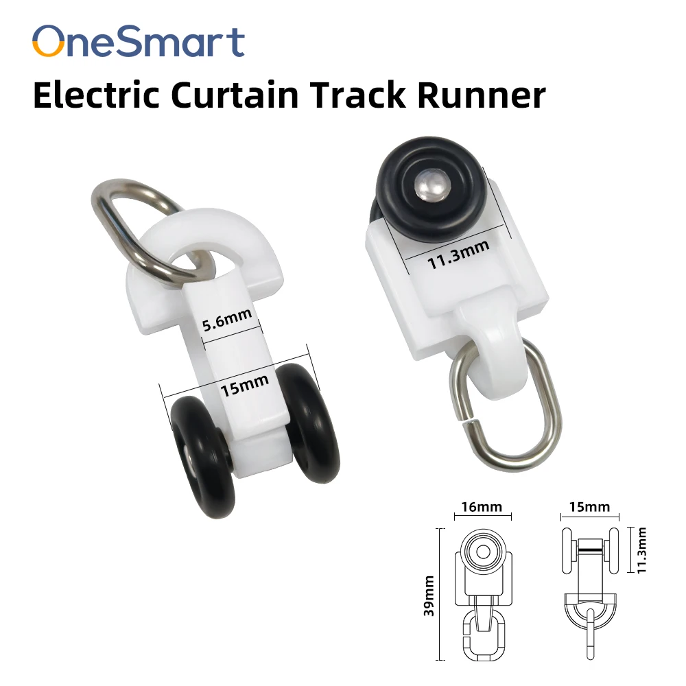 OneSmart Smart Curtain Runners Hooks for Tuya Curtain Rails
